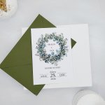 Svatební oznámení Eukalyptový věneček 1 – Sleviste.cz
