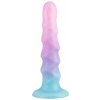 Dilda Lola Flow Unicorn silikonové dildo s vroubky 17 cm