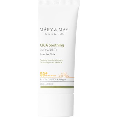 Mary & May Cica Soothing Sun Cream SPF50+ 50 ml – Zboží Mobilmania