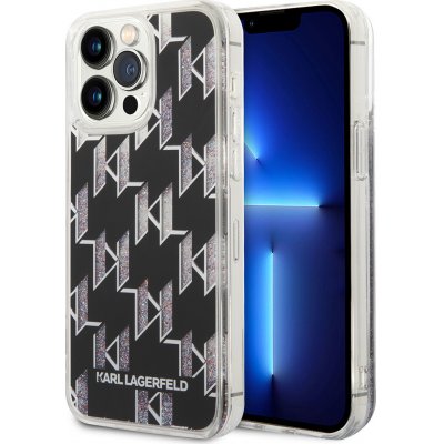 Karl Lagerfeld - Pevné pouzdro s tekutými třpytkami KLHCP14XLMNMK - iPhone 14 Pro Max - Monogram – Zboží Mobilmania