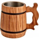 Dřevotéka - Dřevěný korbel DUB - zúžující se 0,5 l – Sleviste.cz