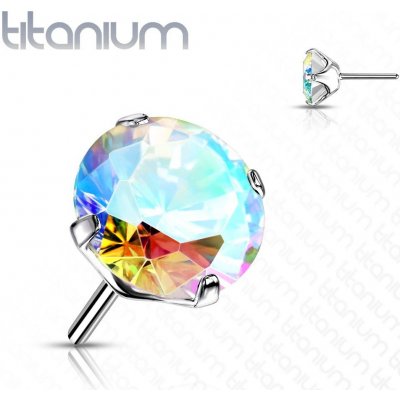 Šperky4U kamínek k Push In piercing do nosu titan AB zirkon TIT1148AB-030 – Zbozi.Blesk.cz