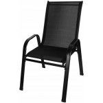 Gardlov 25290 Zahradní židle stohovatelné černé 2 ks, černá – Zboží Dáma