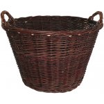 Košíkárna Koš na dřevo proutěný tmavý 60 x 39 cm – Hledejceny.cz
