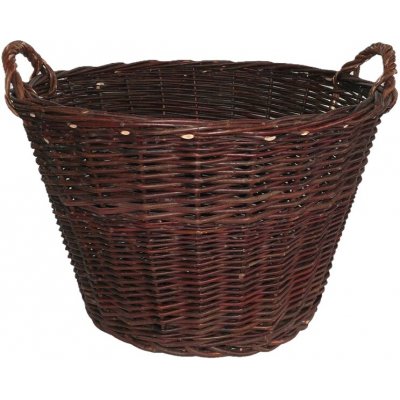 Košíkárna Koš na dřevo proutěný tmavý 60 x 39 cm – Hledejceny.cz