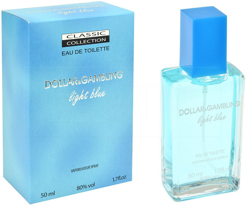 Classic Collection Dollar & Gambling Light Blue toaletní voda dámská 50 ml