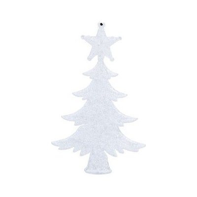 Sezónkovo Bílá ozdoba stromek 8 cm