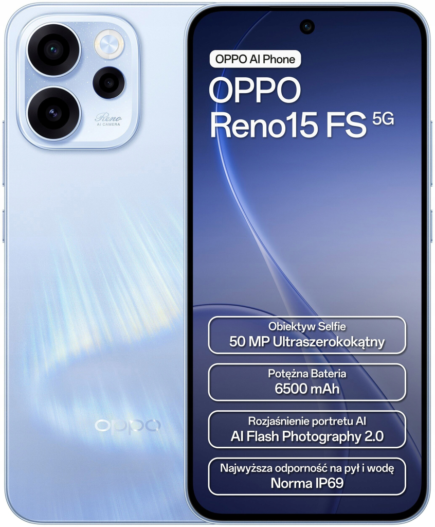 OPPO Reno15 FS 5G 8GB/512GB Aurora Blue na Heureka.cz