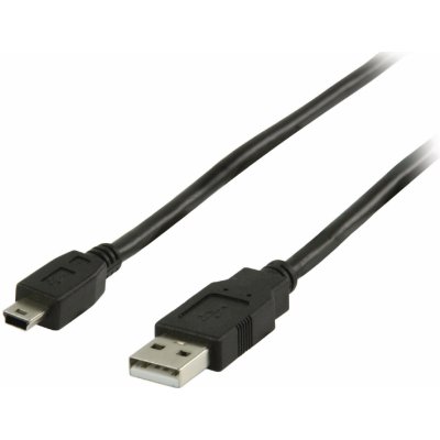 Acryan VLCP60300B10F propojovací USB 2.0 zástrčka USB A - zástrčka USB mini B 5-pin s feritem, 1m