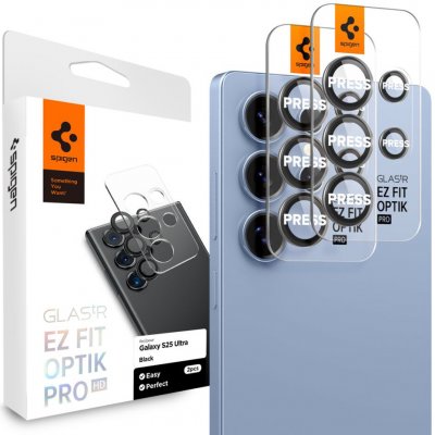 Spigen Optik.tR EZ Fit Pro sklo na kameru (2 ks) Samsung Galaxy S25 Ultra černá 156790 – Zboží Živě