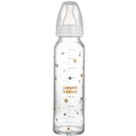 Canpol Babies skleněná láhev s potiskem růžová 240 ml – Hledejceny.cz