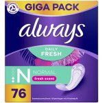 Always Daily Fresh Normal slipové vložky s parfemací 76 ks – Sleviste.cz