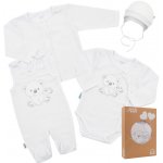 New Baby Kojenecká soupravička do porodnice Sweet Bear bílá – Zbozi.Blesk.cz