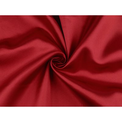 Satén jemně tuhý metráž Varianta: 13 (47) červená tmavá, Balení: 1 m – Zboží Dáma