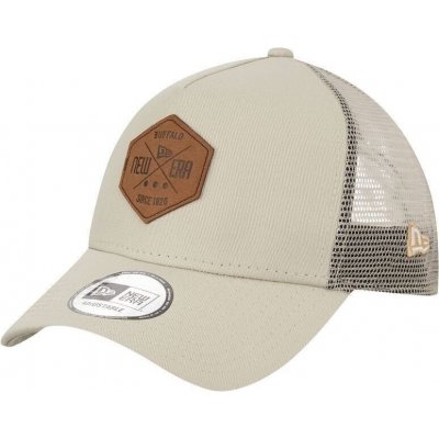 New Era 9FORTY A-Frame Trucker Heritage Patch Snapback Stone