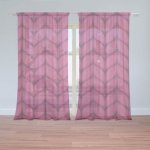 Sablio Záclony Pletení ve fuchsiové barvě: 2ks 150x250cm – Hledejceny.cz