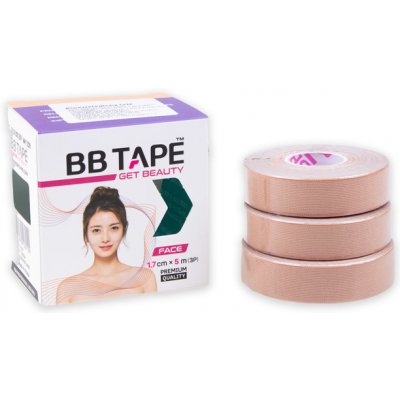 BB Tape Face tejp na obličej béžová 5m x 1,7cm 3 ks – Zboží Dáma