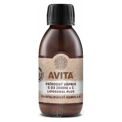 Avita Přírodní vápník s D3+C liposomal plus 200 ml – Hledejceny.cz