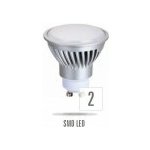 Wojnarowscy LED GU10 230V 6W SMD 5630 15LED Teplá bílá mléčná stříbrná – Hledejceny.cz