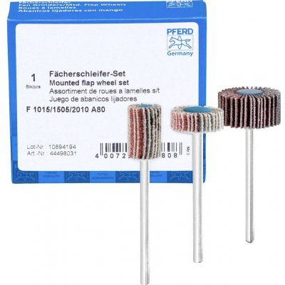 PFERD TOOLS 44498031 SADA NÁSTROJŮ NA BROUŠENÍ PODLE VĚJÍŘOVÉ PODLOŽKY F 1015/1505/2010 A 80 1 sada – Zboží Dáma