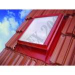 Ševčík Vikýř hliníkový 50 x 60 cm + LEXAN červený – Sleviste.cz