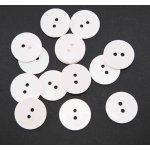 Dírkový knoflík - prádlový - mandlovací - bílý - průměr 1,8 cm – Zboží Dáma