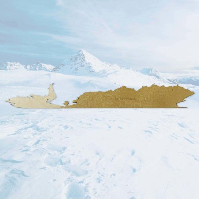 3D Antarktida 2vrstvý dřevěný panel MEGA - 300 cm