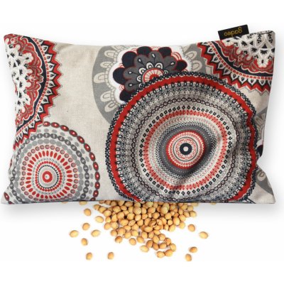 GADEO nahřívací třešňový polštářek MANDALY červené 18x28 cm – Zboží Mobilmania