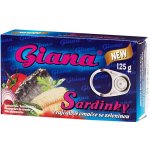 Giana Sardinky v rajčatové omáčce se zeleninou 125 g – Hledejceny.cz
