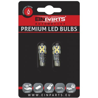 EINPARTS W5W LED žárovky (24 x SMD 4014) 3000K CANBUS - EPL52 – Hledejceny.cz