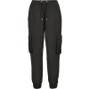 Dámské tepláky Ladies High Waist Crinkle Nylon Cargo pants black