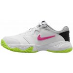 Nike Jr Court Lite 2 white/hot lime/grey fog/laser fuchsia Bílý – Zboží Dáma