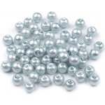Prima-obchod Skleněné voskové perly Ø6 mm, barva 09B modrá holubí – Zboží Mobilmania