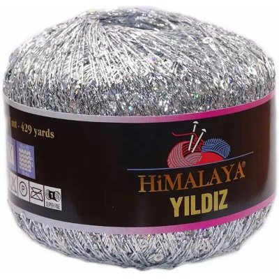 Himalaya Yildiz 58101 Stříbrná se stříbrnými flitry – Hledejceny.cz