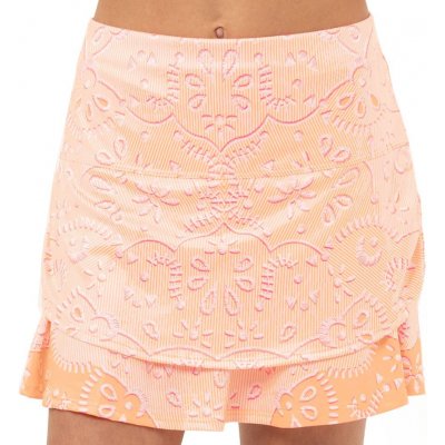 Lucky in Love Girls Eyelet Go Ruched Skirt orange frost