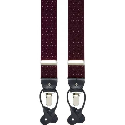 House of Amanda Christensen Micro Dot Suspenders Bordeaux – Hledejceny.cz