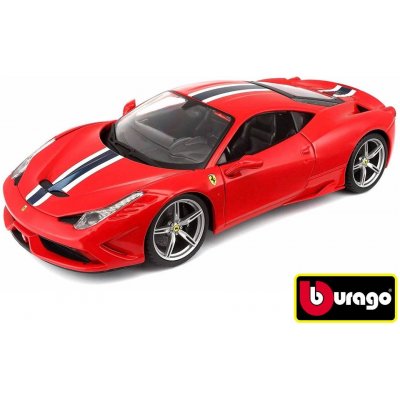 Bburago Sign. Ferrari 458 Speciale červená 1:18 – Zboží Mobilmania