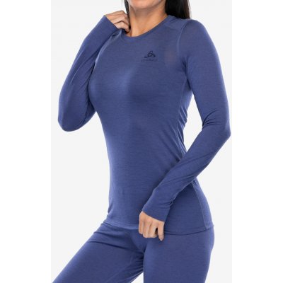 Odlo Merino 200 BL Top Crew Neck LS skipper blue – Zboží Dáma