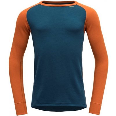 Devold pánské triko s dlouhým rukávem Expedition Merino 235 Shirt FlameFlood