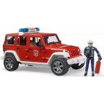 Bruder 2528 Jeep Wrangler Unlimited Rubicon požární s majákem a figurkou – Zbozi.Blesk.cz