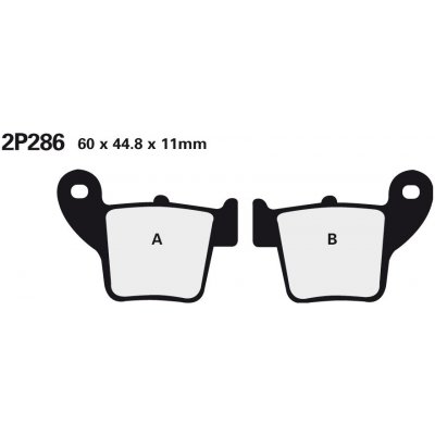 NISSIN brzdové destičky 286ST | Zboží Auto