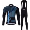 Cyklistický dres HOLOKOLO TRACE BLUE WINTER'20 set black/blue