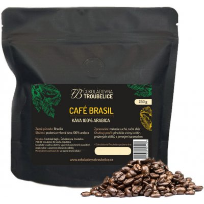 Čokoládovna Troubelice Café Brasil zrnková 250 g – Hledejceny.cz