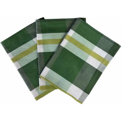 Sleep-well Utěrka Extra savá 50x70 cm Zeleno-žlutý pruh 3 ks – Zboží Dáma