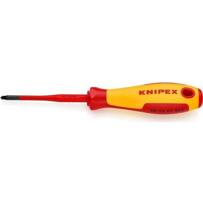 Šroubovák křížový Pozidriv Phillips®, Knipex PZ1 slim, izolovaný 1000V VDE, délka čepele 80mm (982501SLS) – Zboží Mobilmania