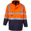 Pracovní oděv Yoko Bunda HVP711 Hi-Vis 7v1 zateplená výstražná COT-79P711zw401 Oranžová fluorescent/navy