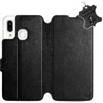Pouzdro Mobiwear Luxusní flip Samsung Galaxy A40 kožené Černé – Zboží Živě