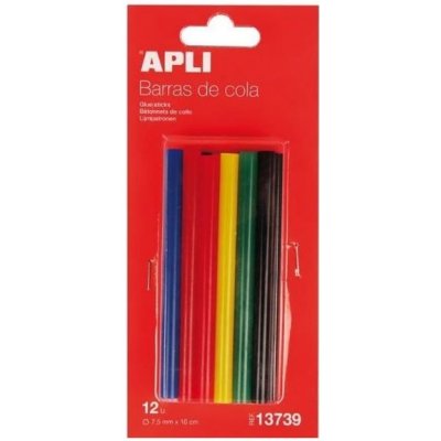 Tavné tyčinky APLI - 12 ks - barevné