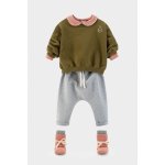 GRAY LABEL Tepláčky pro miminko GOTS Grey Melange – Sleviste.cz