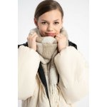 Reporter Young Dívčí béžová šála s nápisem „FRAGILE“ BÉŽOVÁ – Zboží Dáma